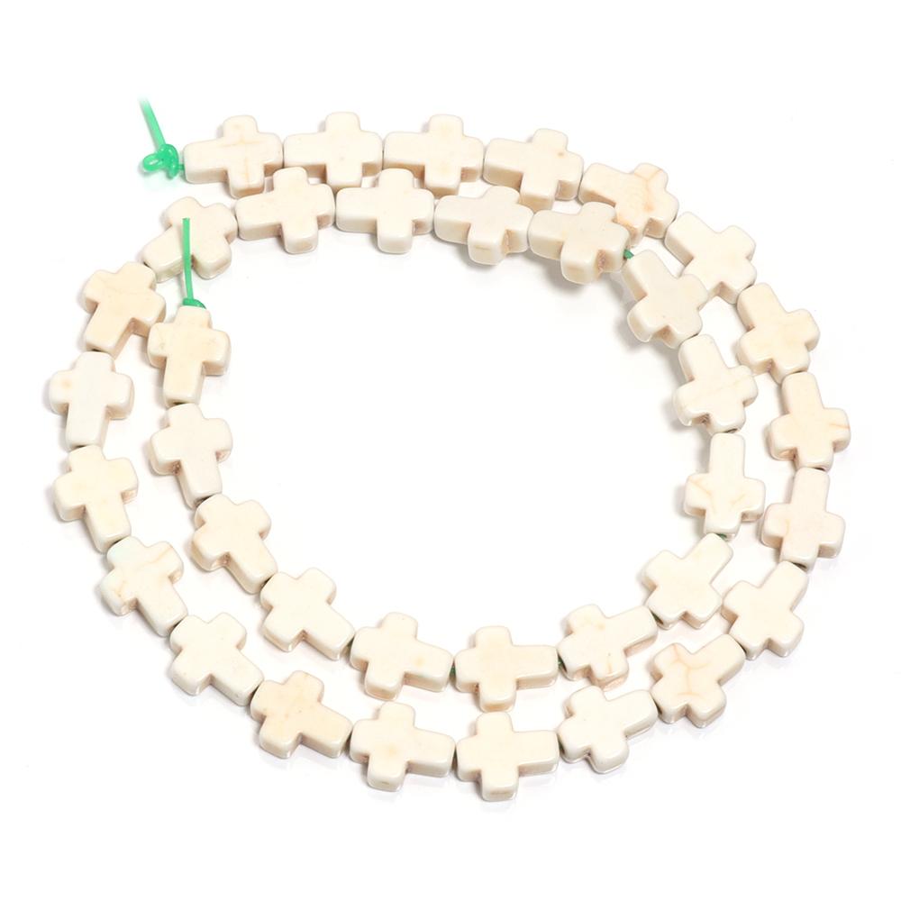 1 Strand 38cm Natural Stone Beads Colorful Charm Cross Shape Turquoise Beads For Necklace Earrings DIY Jewelry Making Wholesale