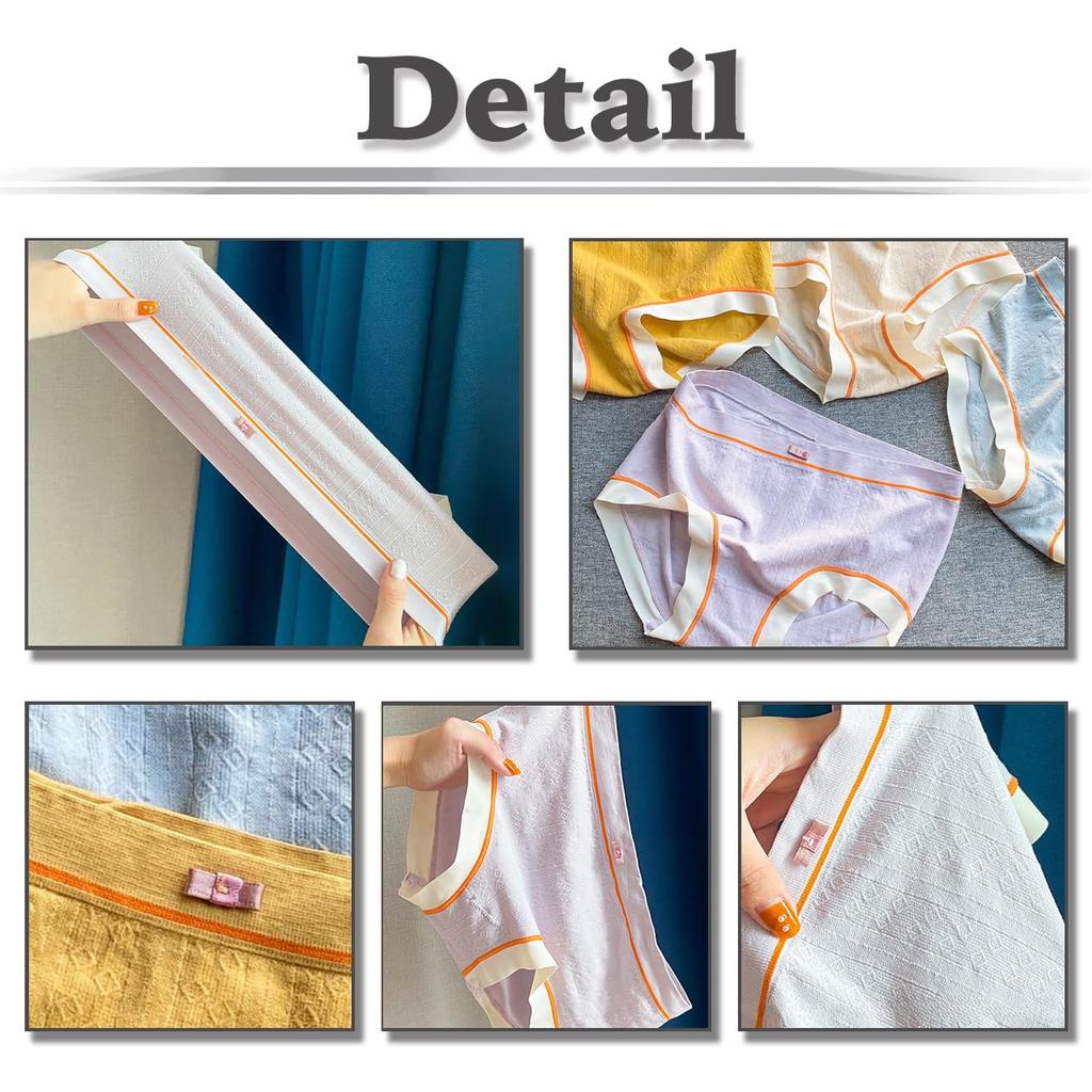 White Fang Soft Daily Pop Waffle TT543 Women's Panties, Cream,