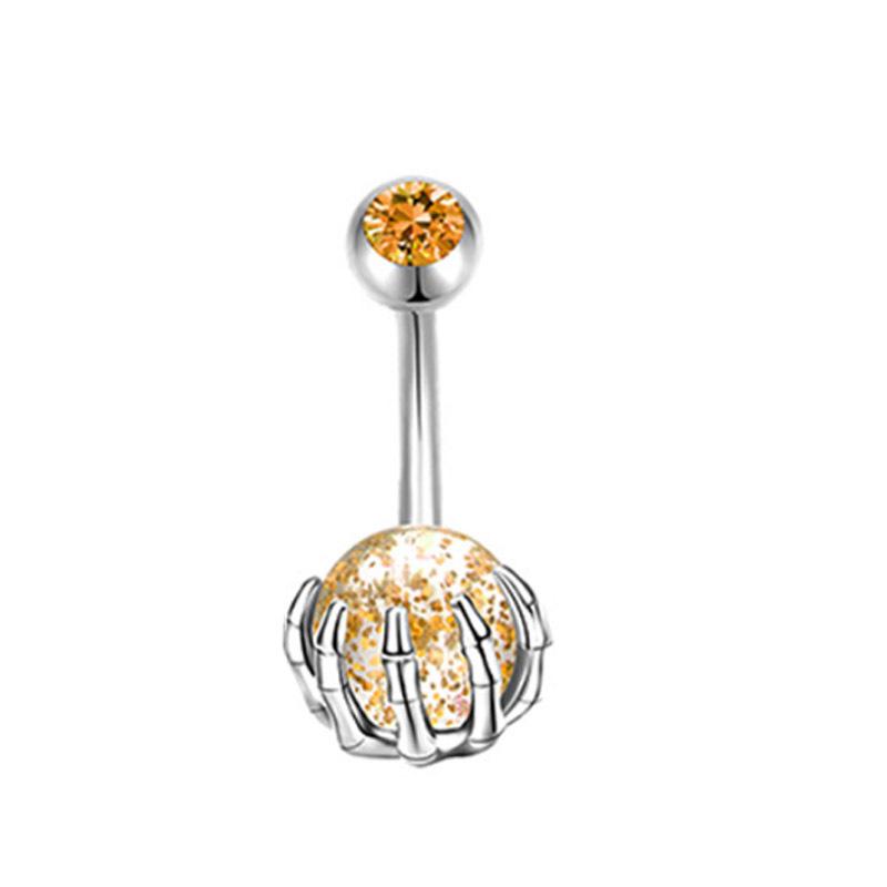 Новый источник питания Скелет для пупка, захватывающий шарик, сверло, многоцветный, дополнительная пряжка для пупка, бирюзовый протеиновый шарик 