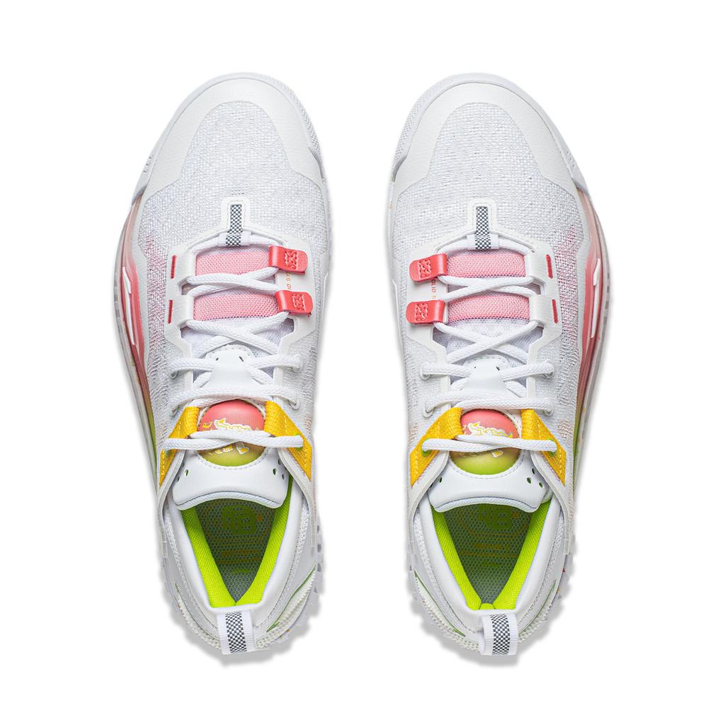 Li Ning Anti-5 Low Fashion Simple Trend Non-Slip Breathable Support Low-Top Basketball Shoes Men Sneaker Standard-White ABFU005-21