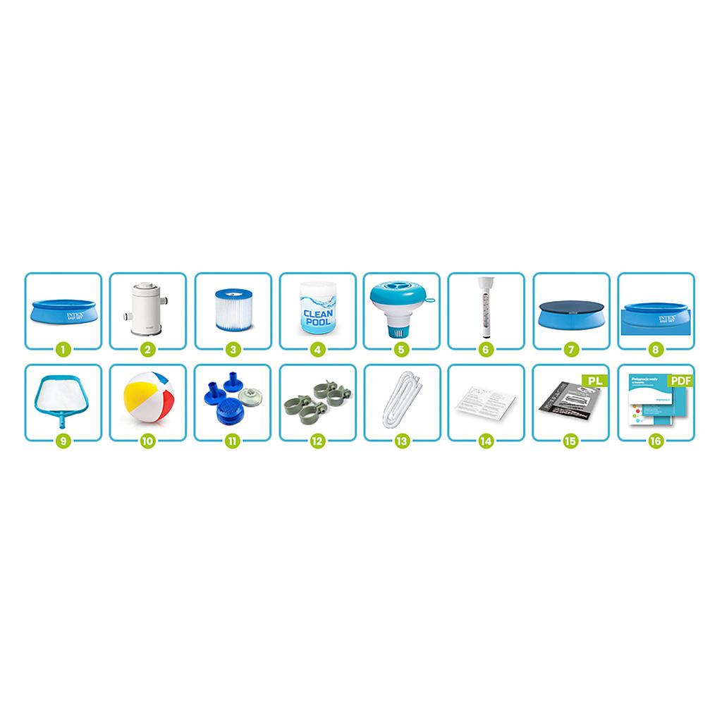 Garden Expansion Pool 244 X 61 Cm 18-In-1 Intex 28108
