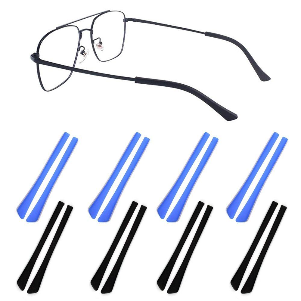 8 пар разноцветных наконечников для очков, мягкие трубчатые рукава, противоскользящие накладки на уши для очков, для улицы