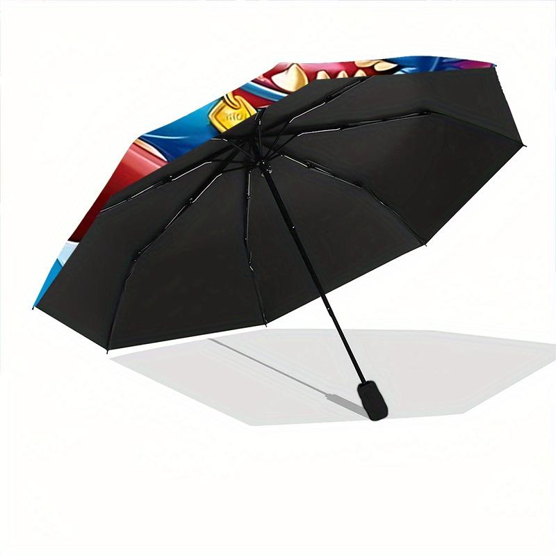 1pc Surfing Lilo & Stitch Pattern Umbrella, Fashionable, Personalized, High-Value Folding Umbrella, a Must-Have for Summer, 8-Rib Durable Ir