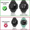 Закаленное стекло для Garmin Instinct 2 - Instinct 2 Solar [Набор из 2 штук] Защитная пленка для экрана часов против царапин Phonillico®