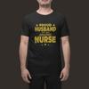 Гордый муж удивительной медсестры Футболка Подарок для мужчин Супруг Муженек Медицинская футболка