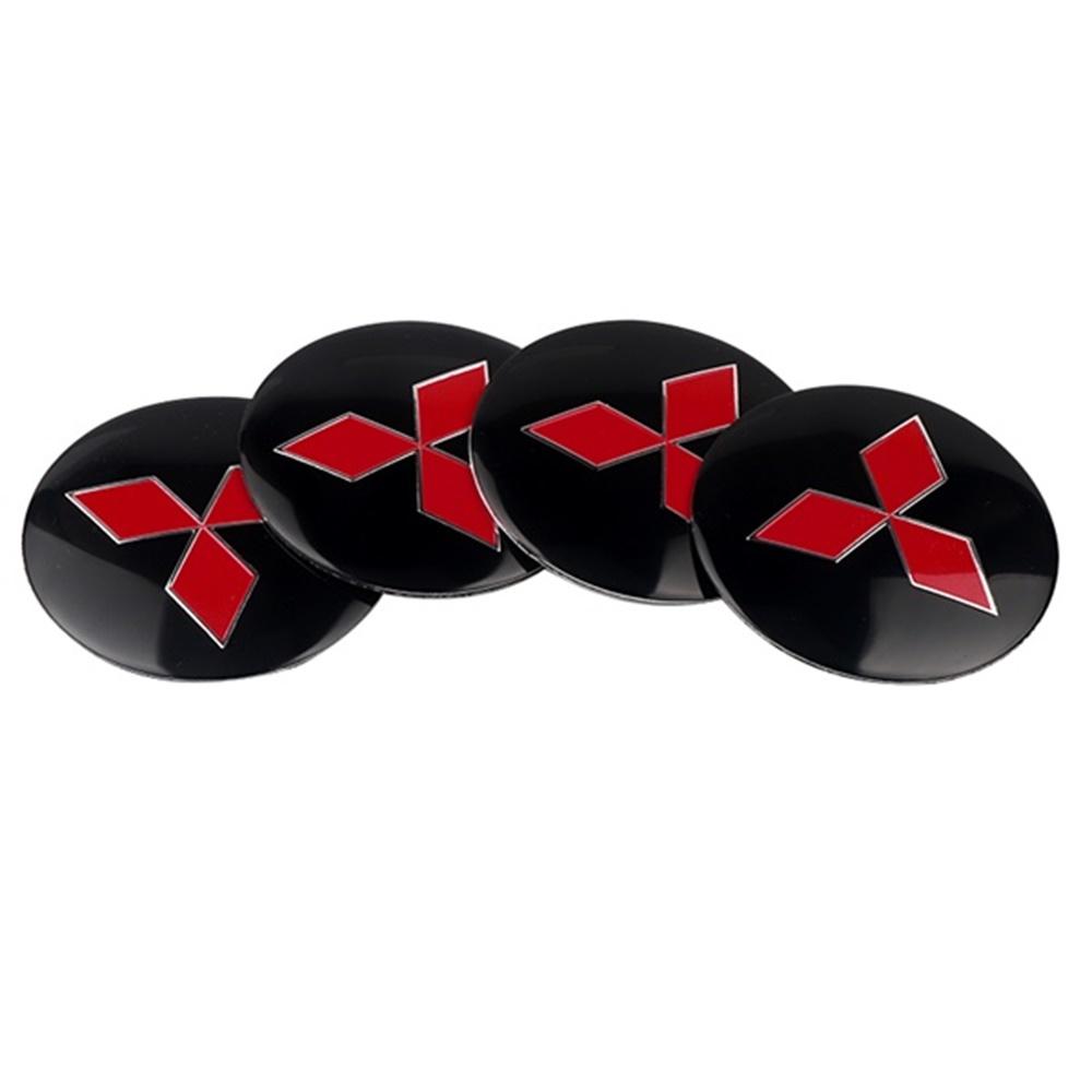 4pcs 56mm Car Styling Wheel Hub Cap Dust-Proof Sticker For Mitsubishi Space Star Eclipse Cross ASX Xl Lancer 9 Galant Ralliart