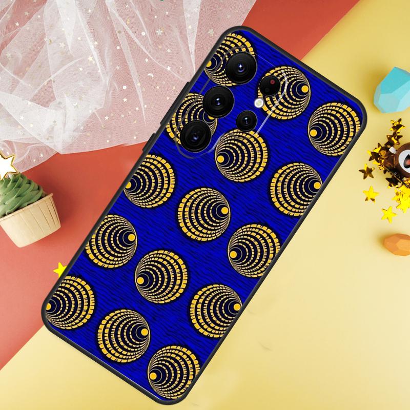 African Wax Print Design Phone Case For Samsung Galaxy S26 S25 Ultra S23 FE S21 S20 S22 S24 Ultra S10 Plus Cover Coque