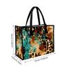 Fashion Leopard Print Tote Bag Casual Vintage Daily Shopping Shoulder Bag