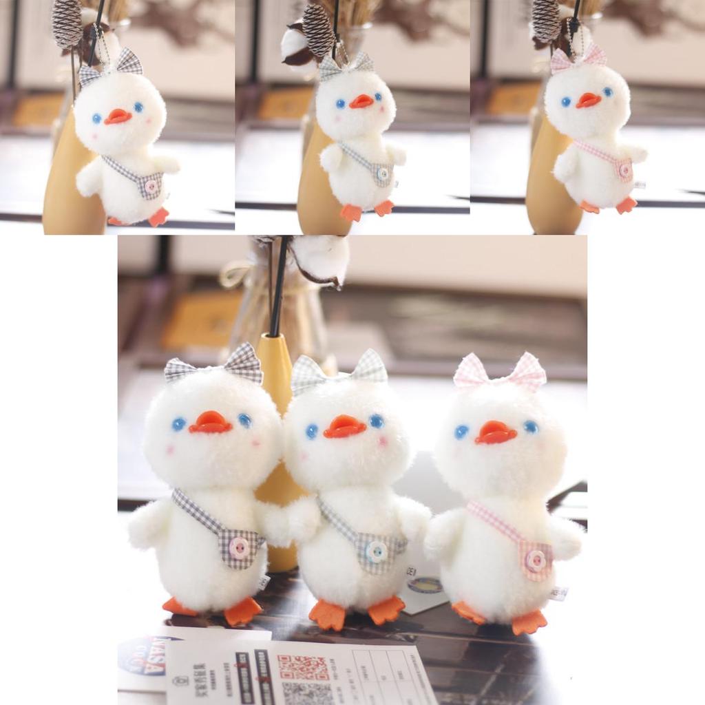 Cute Plush Duck Keychain Ultra-soft Short Plush Toy Perfect Bag Ornament