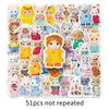 51 стикер Sanrio: Милые Куклы и Модные Аксессуары для Телефонов, Дневников, Бутылок для Воды.
