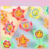 Flower Pattern Compass Mini Plastic Gyro Children Toy For Kids And Students