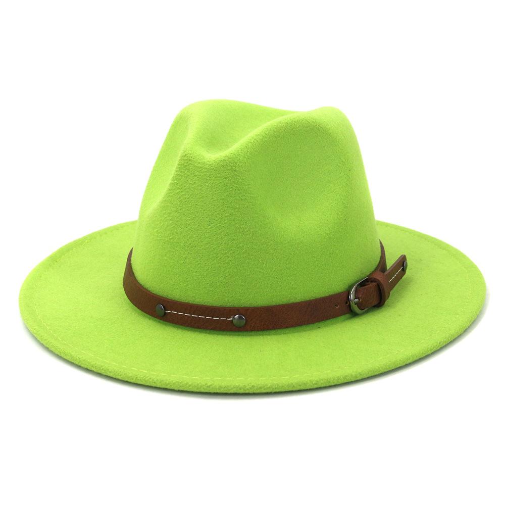 Зимняя шляпа-федора для женщин 59-61 см, мужская панама, валяные джазовые шляпы, новая кепка-трилби-церковь, сомбреро-де-мухер