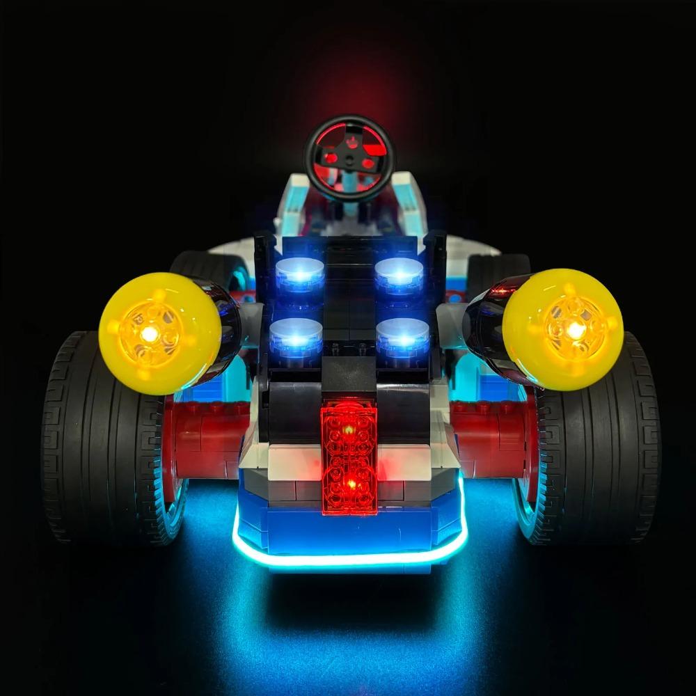Светодиодный набор LYBMTWF, совместимый с Lego 72037 Mario Kart Марио и стандартной картой, строительные блоки (НЕ Включены Модели Кирпичей)
