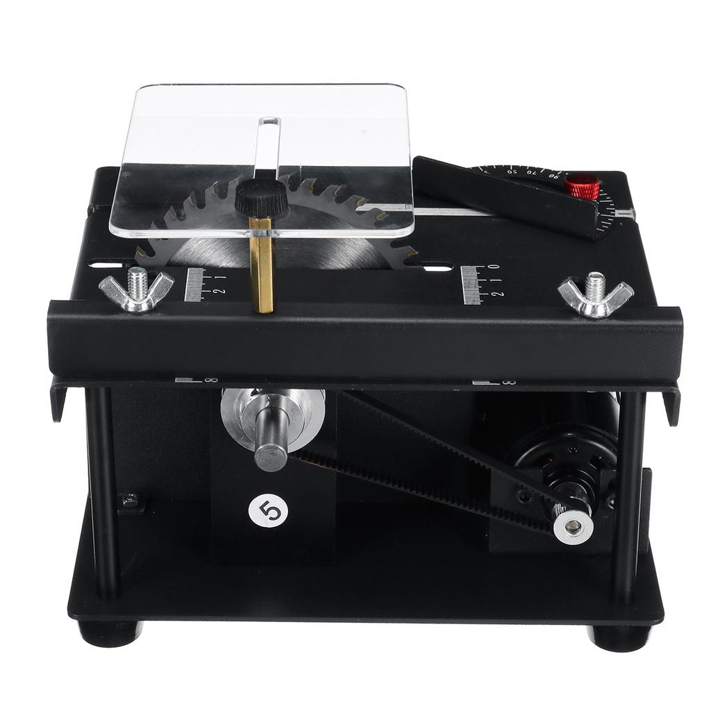 200 Вт 110 мм Прецизионная настольная пила, мини-настольная пила, набор DIY, деревообработка, хобби, модель, режущий инструмент, циркулярная пила, угловая линейка