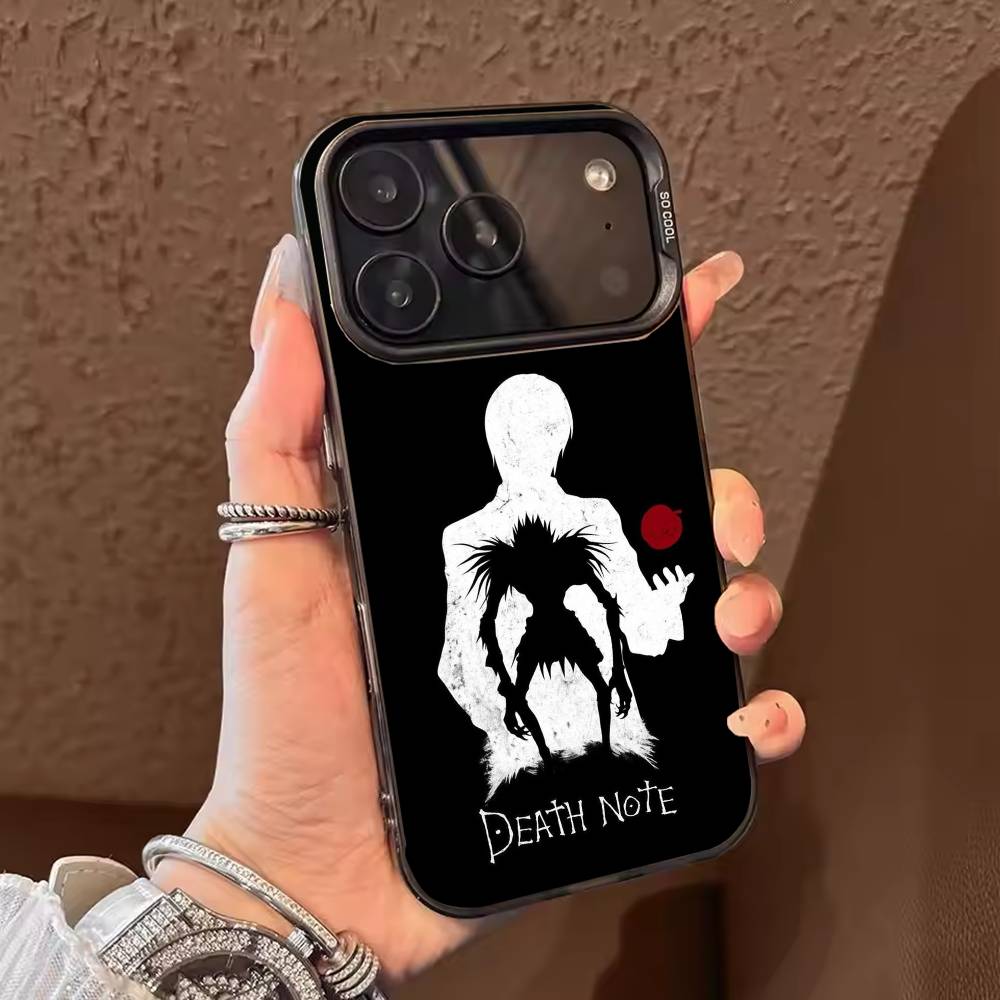 Чехол для телефона Аниме Тетрадь Смерти Цвет Серебристый Корпус Для IPhone 17 16 15 14 13 12 11 Pro Max Plus