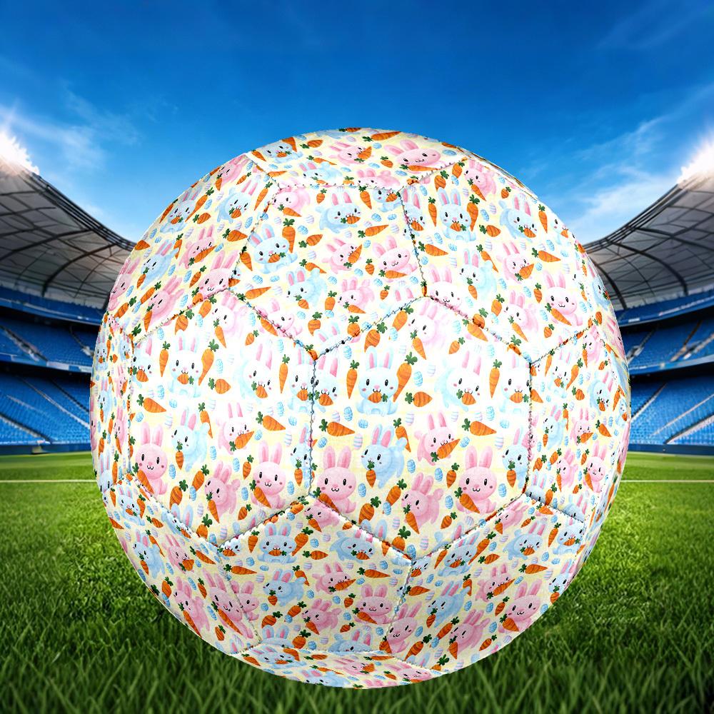 1pc Easter Bunny Carrots Size 5 Soccer Ball Professional Match Training Football Indoor &Outdoor Sports Ball Lightweight Durable m6537