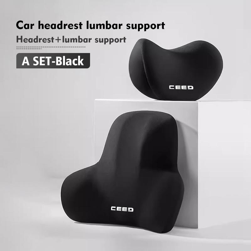 Car Seat Headrest Neck Pillow Waist Protection Backrest Cushion For KIA Ceed Picanto Stonic Venga Sorento Fort RB6