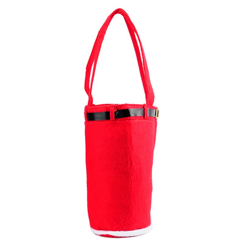 Cute Christmas Pants Wine Bottle Cover Exquisite Xmas Candy Gift Bag Handbag For Christmas Decor Candy Wine Bottle Holder
