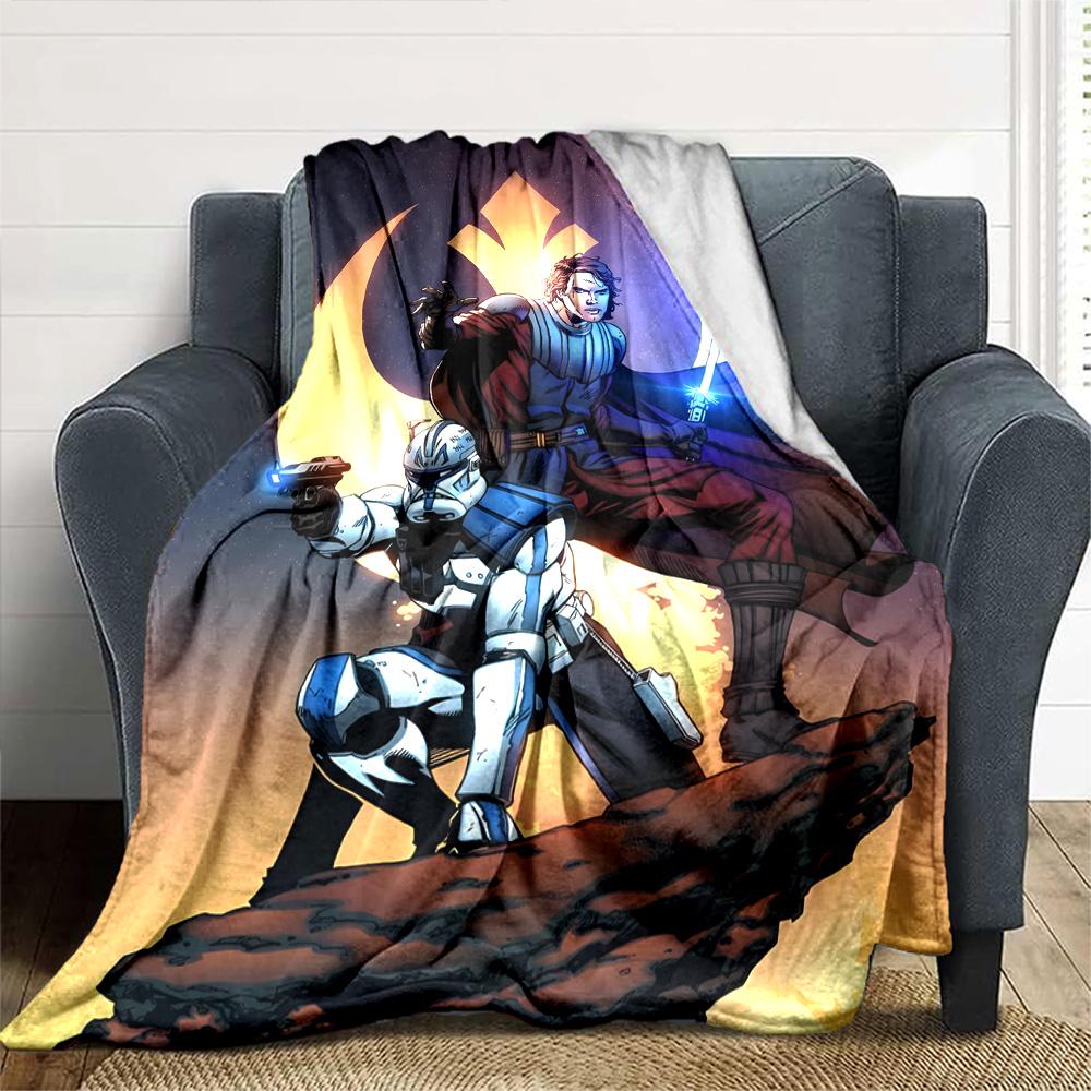 Star Wars Blanket Comfortable Great for Office Seaside Bedding All-Season Use Modern Gift for Travel Home Birthdays