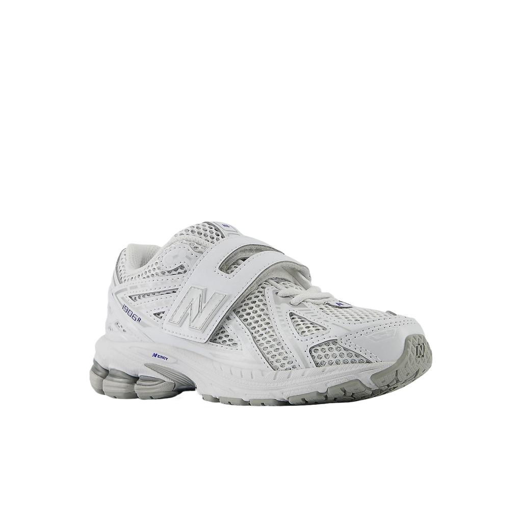 New Balance 1906 Mesh Hook & Loop Classic Fashion Versatile Exquisite Low-Top Training Shoes Kids Sneaker White Cloud-Gray PV1906CA