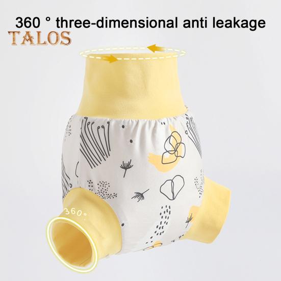 Детские плавки для плавания с 3-слойной защитой, полотенцем от мочи, многоразовые, стирающиеся, с эластичной резинкой на талии, детские шорты для плавания