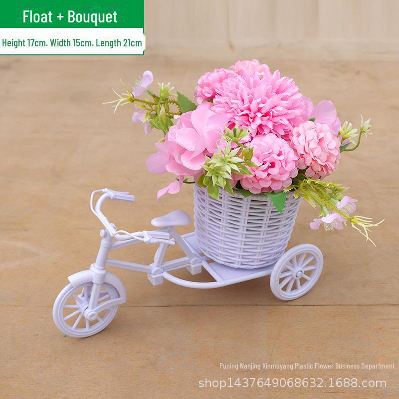 Комплект искусственных цветов для помещений: Маленькие украшения в горшках для украшения дома и автомобиля