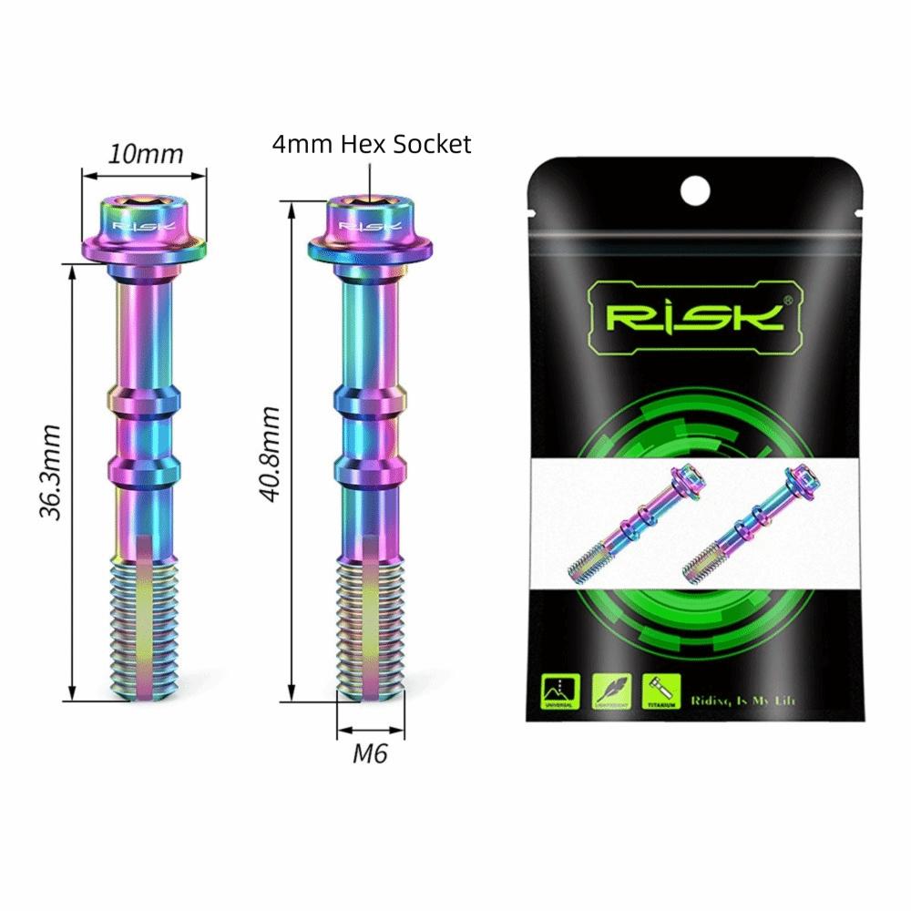1 Set M4/M6/M8 Bicycle Oil Disc Screws Titanium Alloy Disc Brake Screws Cycling Supplies