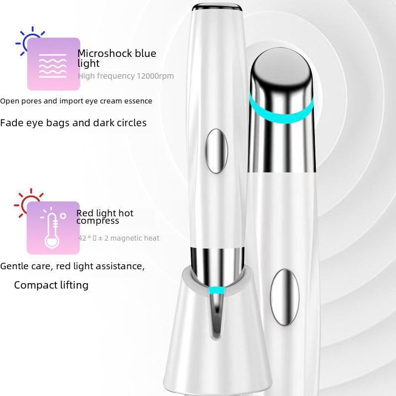 Массажер для глаз Beauty Pen: Подогреваемая вибрация для уменьшения темных кругов и морщин