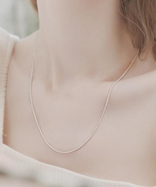 Bonbeau Gemma Twist Серебряная Цепочка Ожерелье Gemma Twist Цепочка Серебро 925 Повседневное Ожерелье