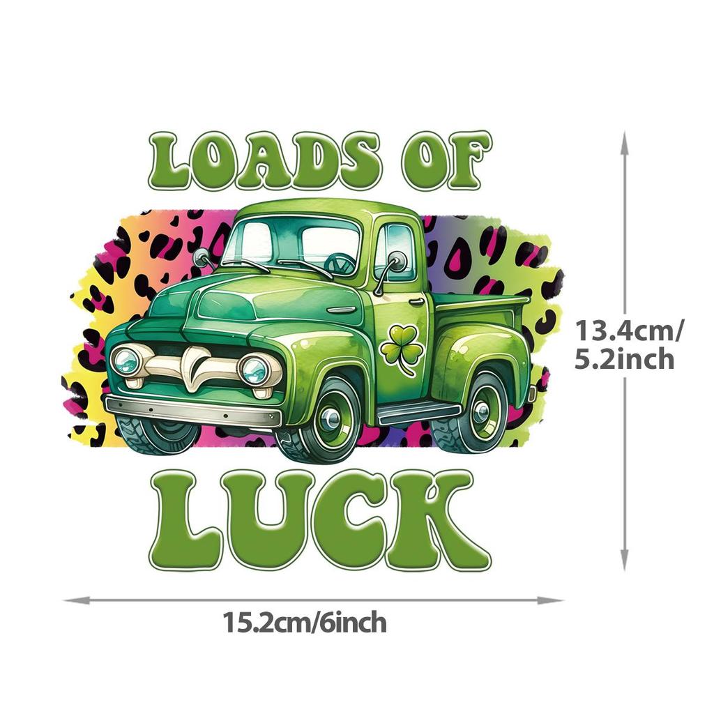 Удачный день, утюг на патче St.. Наклейки Patrick Green Parches Ropa Diy Наклейка для одежды Термопресс Аппликация Футболка Утюг На Заплатках