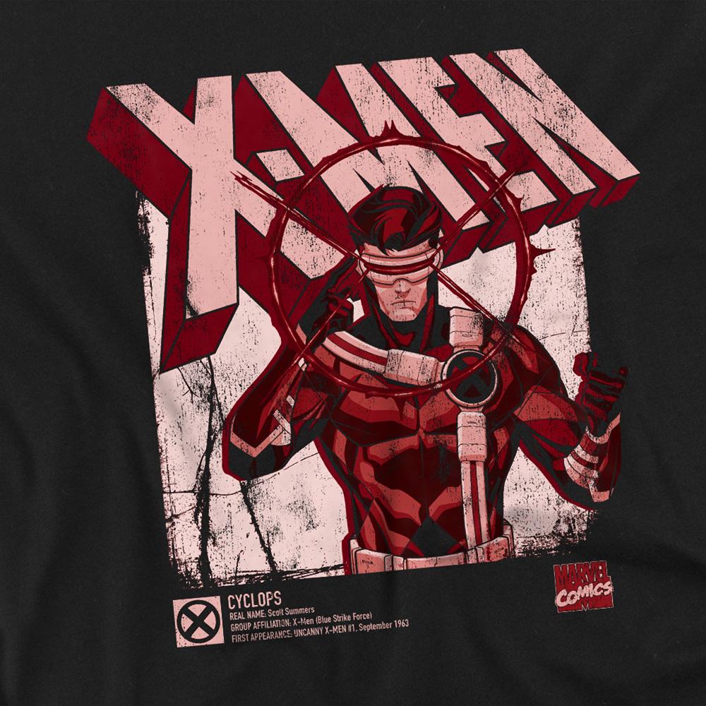 Marvel Unisex Adult X-Men Cyclops Infographic T-Shirt