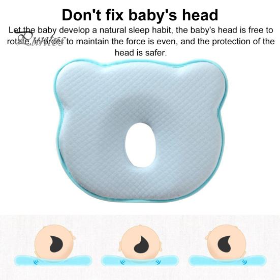 Infant Sleeping Pillow Slow Bounce Ultra Soft Memory Foam Machine Washable Prevent Flat Head Great Neck And Head Support Newborn Toddler Pillow