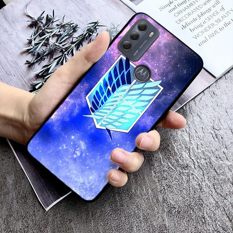 Чехол для телефона «Атака Титанов» для Motorola Moto E32 E20 E40 G22 G52 G20 G30 G100 G60 G50 G10 GPure GStylus G9 One Action Macro