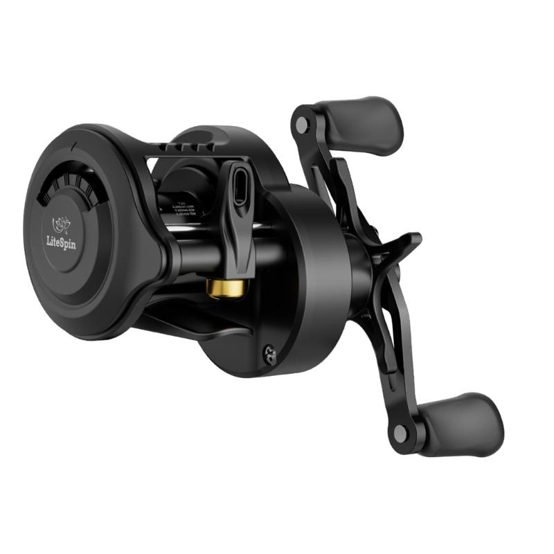 Colorful Baitcasting Fishing Reel Portable Rotate Fishing Reel With Electronic Charging For Smooth Casting