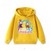Детское худи с принтом мультяшного малыша с антенной, удобный и мягкий высококачественный топ для девочек, новая теплая худи на осень и зиму