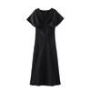 TAOP&ZA Spring/Summer Women's Sexy V-neck High Waist Short Sleeve Dress, European/American Style, 2330399.