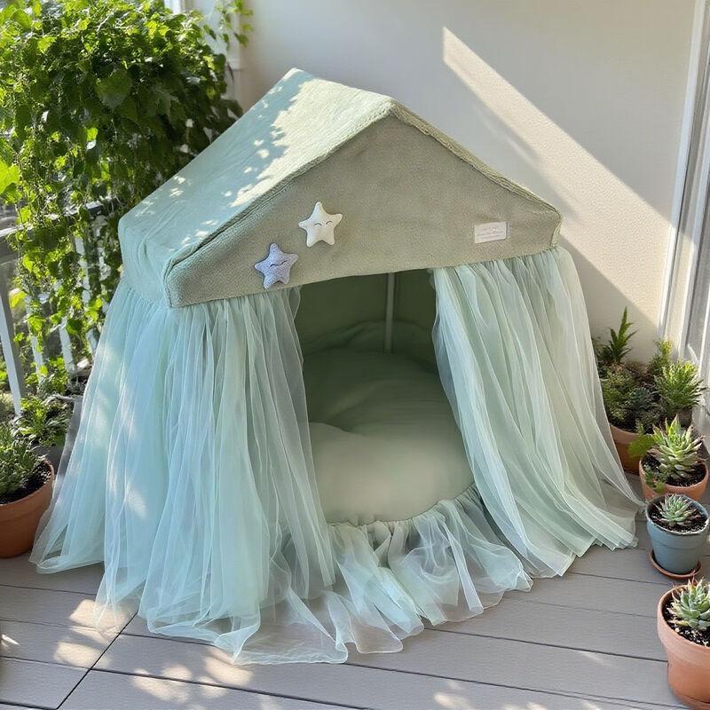 ZISIZ Semi-Enclosed Pet Tent