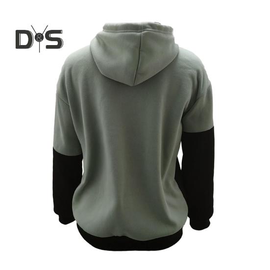 Женская толстовка с капюшоном на осень-зиму с цветными блоками, завязками на шнурке, длинными рукавами, эластичными манжетами и подолом, большим карманом, плотный спортивный топ для фитнеса