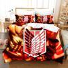 Attack On Titan Duvet Cover Anime Cartoon Bedding Set Boys Girls Bedroom Decoration Kids Gift Single Double Size
