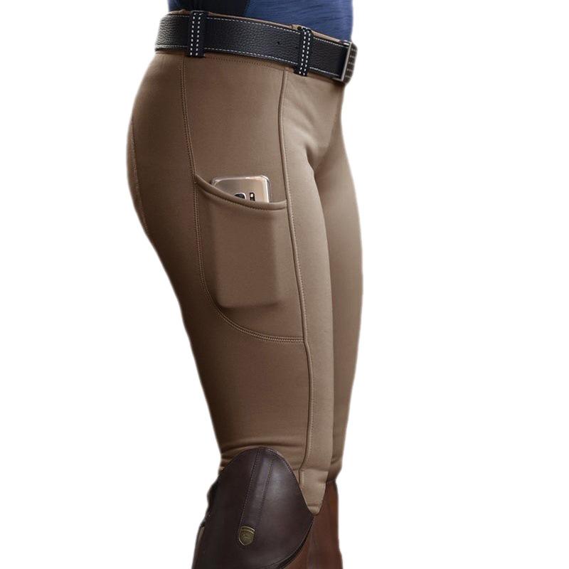 Women's High Rise Pants Skinny Fit Stretch Equestrian Trouser Casual Pant
