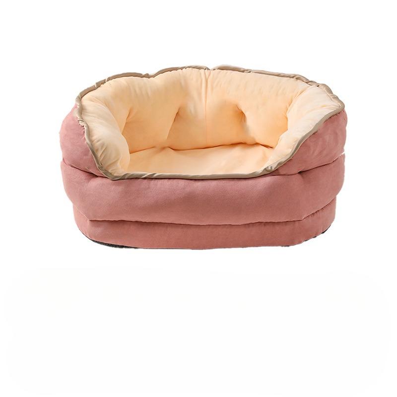 King size kennel oval cat nest large dog winter warm pet bed thickened plush nest pad pet supplies
