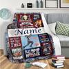 Rugby Player Customize Your Name Blanket Warm Comfortable And Soft Blankets Are Suitable For Home Lunch Break Blanket Office Sofa Sofa Gift To