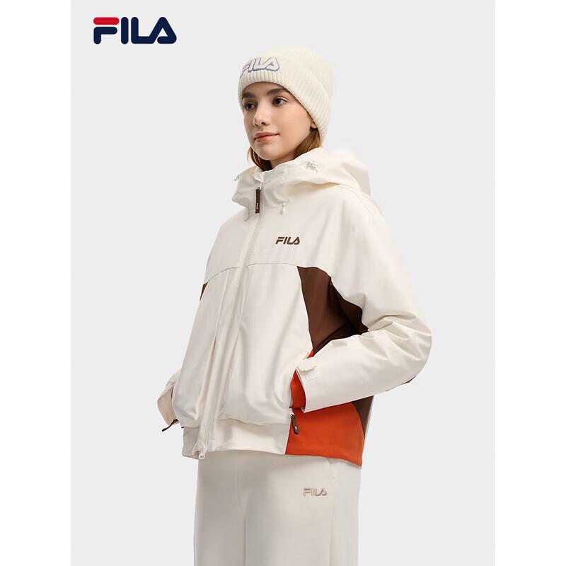 Fila Женская зимняя пуховая куртка Colorblock 2025, комплект из 2 предметов