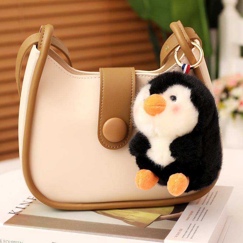 Cute And Fluffy Plush Animal Character Keychain Ideal For Bag Charm And Gift