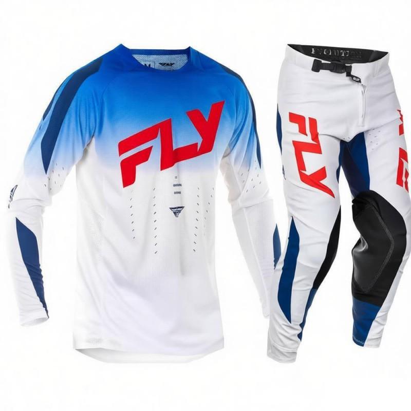 Mens Long Sleeve Mountain Bike Cycling Jersey Set Breathable Quick-Dry Trail Riding Apparel
