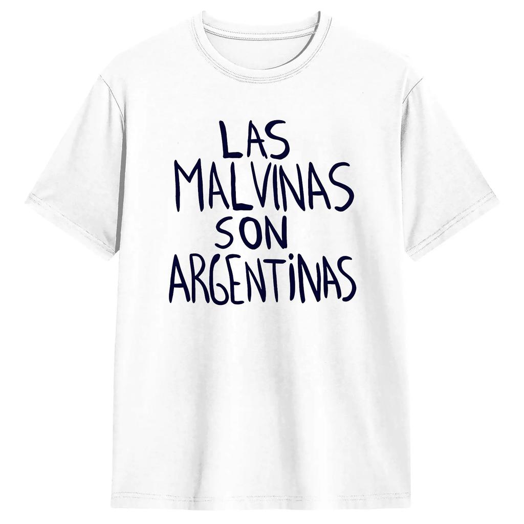 Argentina Pride Las Malvinas Son Argentinas T Shirt for Men Cotton Hipster T-Shirts Round Neck Tee Shirt Short Sleeve Clothing