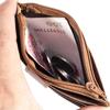 BULLCAPTAIN RFID Blocking Leather Wallet Credit Card ID Card Holder Wallet Money Case for Men and Women Retro Bag