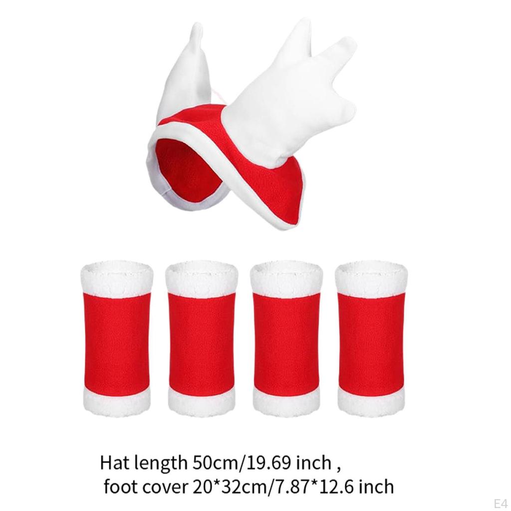 4 шт. лошадиные накидки на ноги, рождественская шапка, аксессуары для конного спорта, накидка для гонок