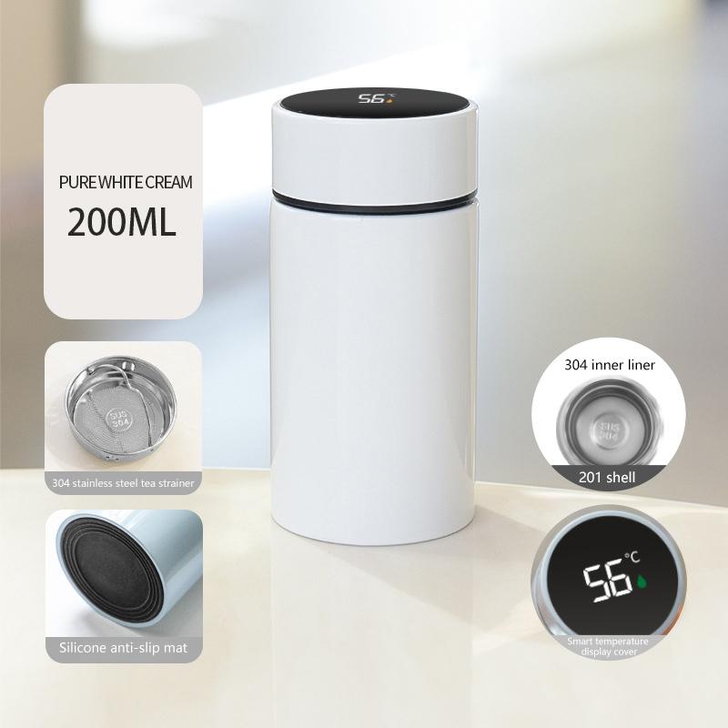 200 мл Умная термос-бутылка для воды с интеллектуальным дисплеем температуры Термосы из нержавеющей стали с фильтром-тройником