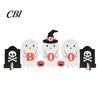 Festive Desktop Ornaments Cute Ghost Halloween Wooden Decor, BOO Pumpkin Witch Tabletop Ornament Table Decorations for Desk Shelf, Soft Spooky
